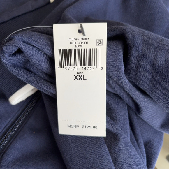 New Polo Ralph Lauren Interlock Track Jacket Men's Size 2XL Navy Blue Pony Zip - Picture 6 of 7